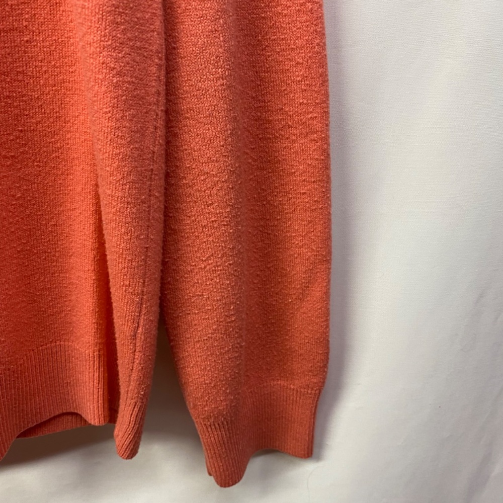 White Stag orange / pumpkin colored cardigan button-up sweater size L - Picture 4 of 7